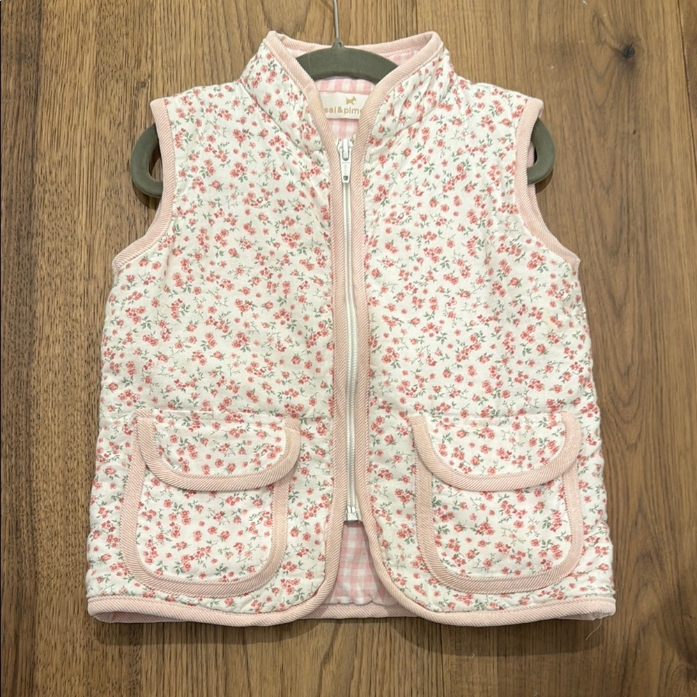 Floral Pink Kids Vest